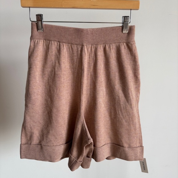 $119 NWT Brown For Love And Lemons “Cassidy” Knit High Waist Shorts Sz X-Small - Picture 6 of 10